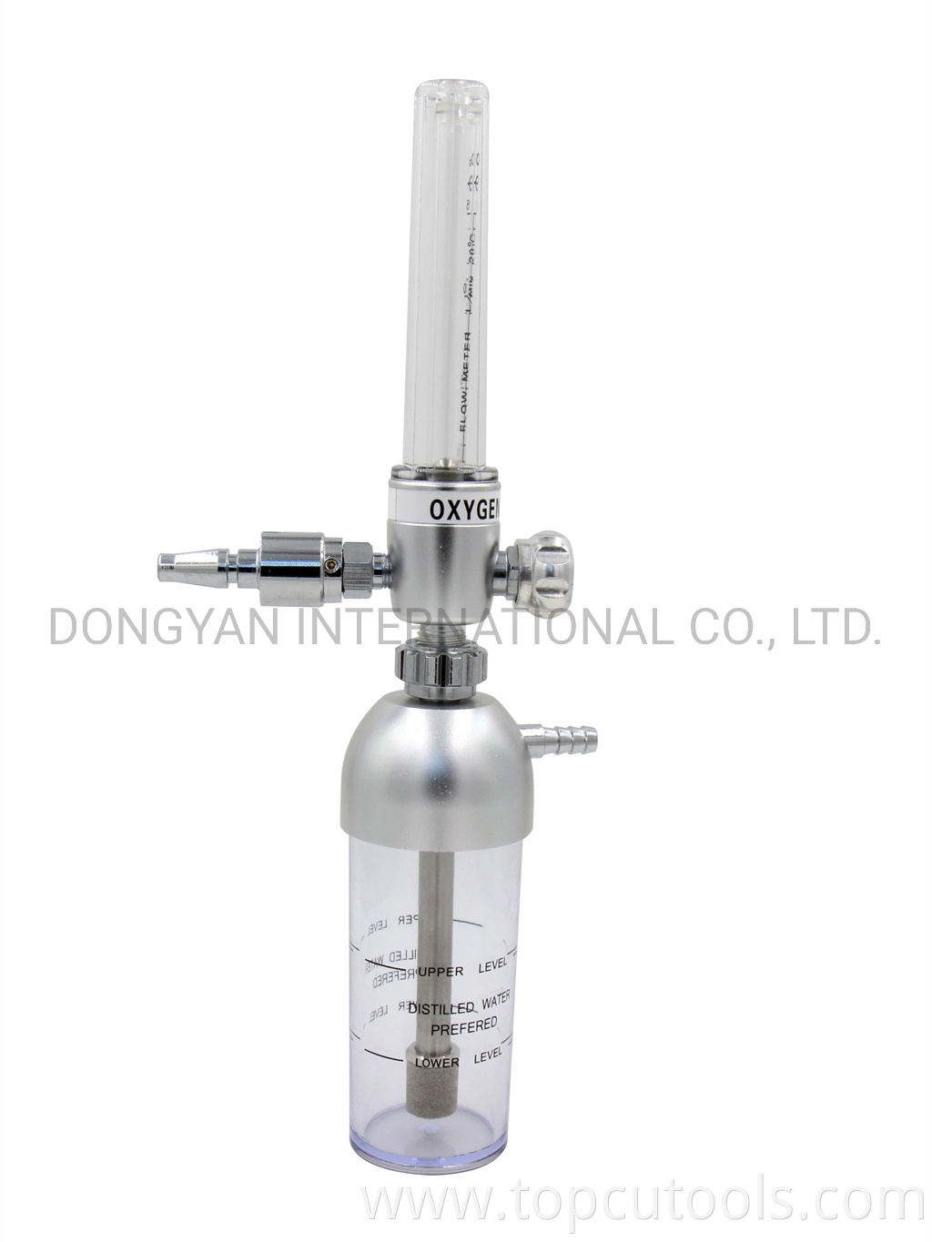 Oxygen Flowmeter with Humidifier Bottle